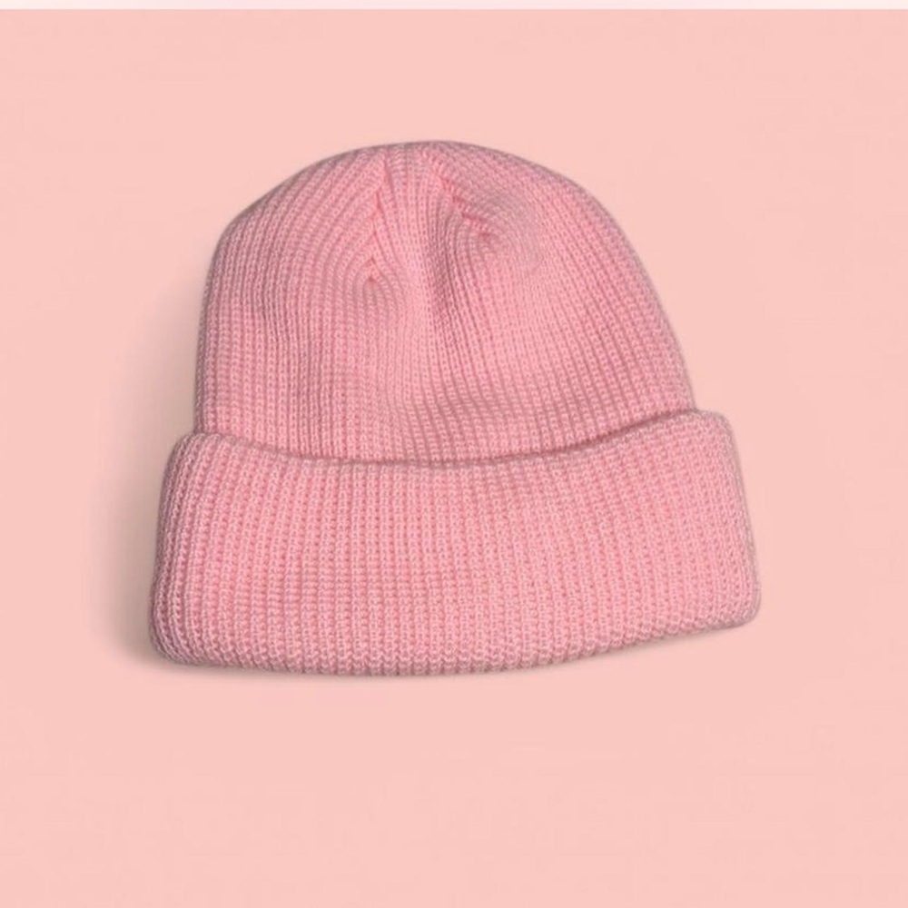 Cozy Pink Knit Beanie